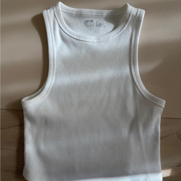 White Ribbed Tank Tops - Picture 4 of 5